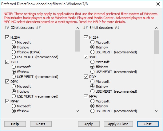 Codec Directshow Decoder