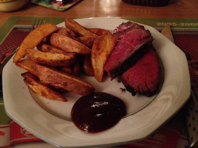 Bord eten met Picanha Vlees