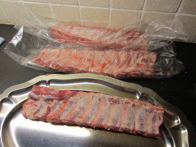 Spareribs van de Makro uit de blauwe doos