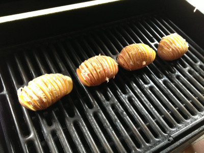 Hasselback Aardappel op BBQ