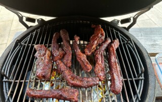 Ribfingers klaar van de BBQ