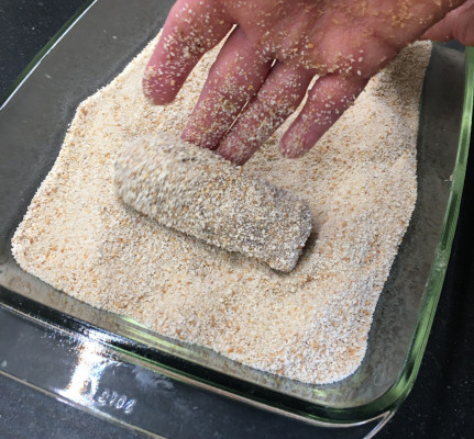 Paneermeel over Pulled Pork Kroket