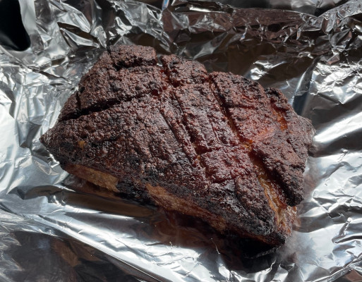 Inpakken Buikspek in Aluminium Folie