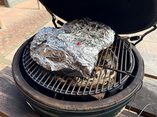 Koreaanse Pulled Pork in aluminium folie