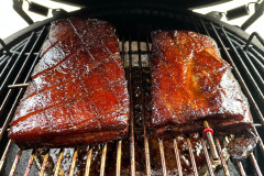 Buikspek klaar van de BBQ