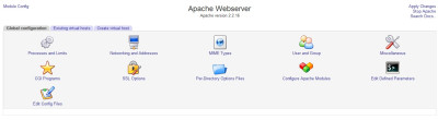 Webmin Apache Configuration