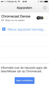 Nieuwe Chromecast Toevoegen
