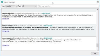 LiquidCrystal I2C Library