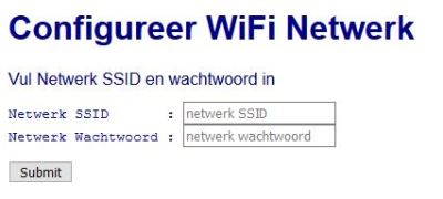 Configure Wifi Netwerk