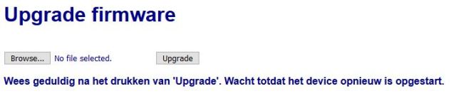 eTemperature - Upgrade firmware
