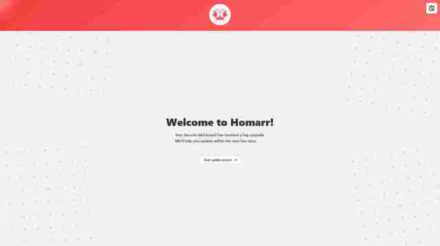 Homarr - Start update process