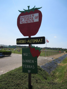 Bord Aardbeienterras