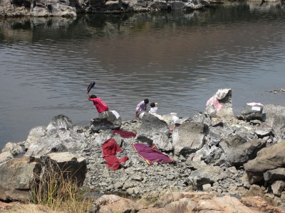 Wassen in de Rivier