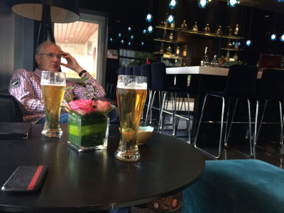 Biertje in Radisson Blue Hotel Beijing