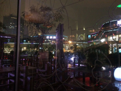 Uitzicht vanaf Thais Restaurant