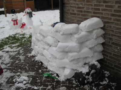 Sneeuwhut in Aanbouw