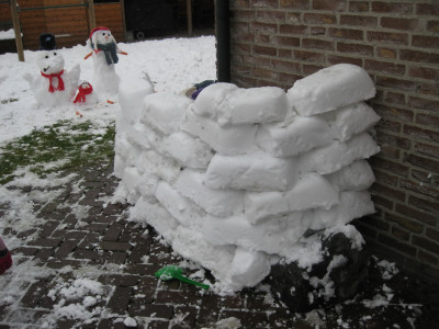 Sneeuwhut in Aanbouw