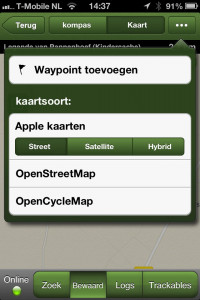 Geocaching App - Toevoegen Waypoint