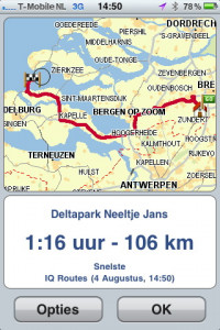 Route naar Deltapark Neeltje Jans