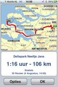 Route naar Deltapark Neeltje Jans