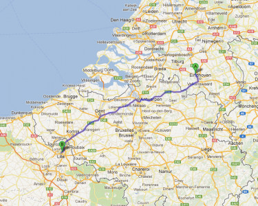 Routebeschrijving naar Lille