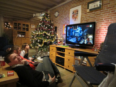 Kinderen Gamen op 1e Kerstdag