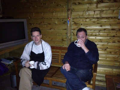 Gluehwein Drinken bij BBQ
