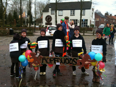 Groepje Melissa tijdens Kinderoptocht