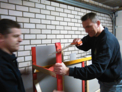 Geraamte op onderstel