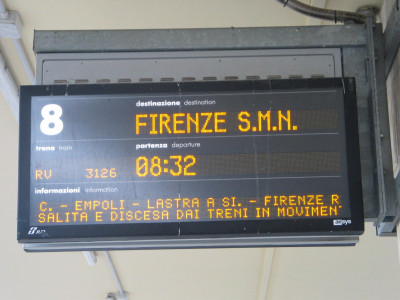 Trein naar Firenze