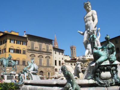 Beelden bij Palazzo Vecchio