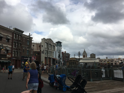 Naderende regen in Universal Studios