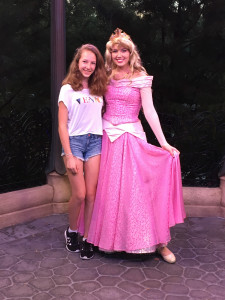 Op de foto met Prinses Aurora