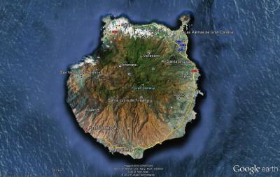 Kaart Gran Canaria