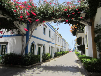 Bloemenpracht in Steegje Puerto de Mogan