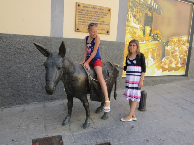 Bronzen Beeld Ezel in Aguimes