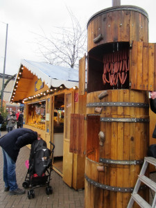 Worsten Roken op Kerstmarkt in Oberhausen