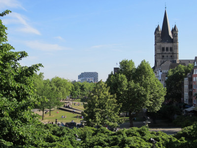 Park bij Rijn in Keulen