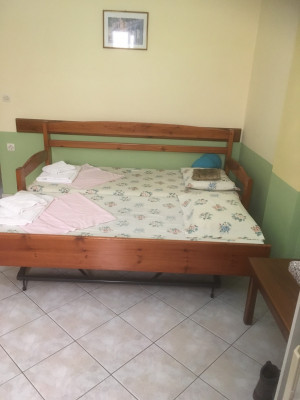 Bed Woonkamer-Keuken in Spyridoula Appartement