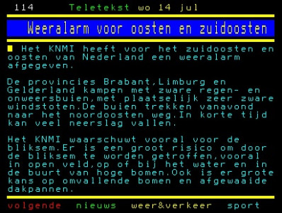 Teletekst 14 Juli 2010