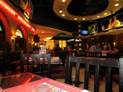 Binnenterrasje in Menlyn Mall