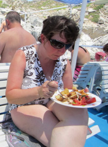 Lunch op de boot