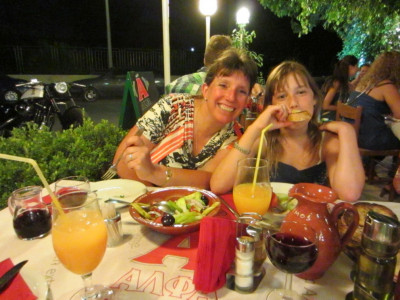 Eten bij Grieks Restaurantje