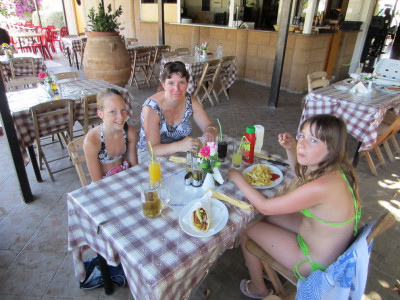 Pita Gyros eten
