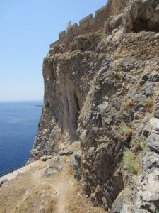 Stijle wand Akropolis Lindos
