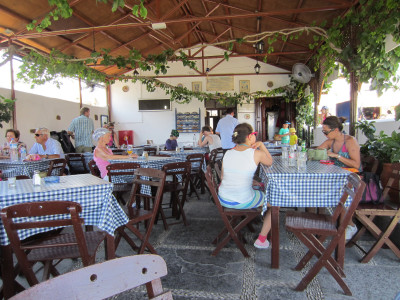 Terrasje in Lindos