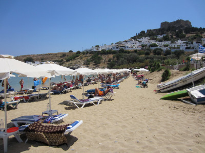 Zandstrand Lindos
