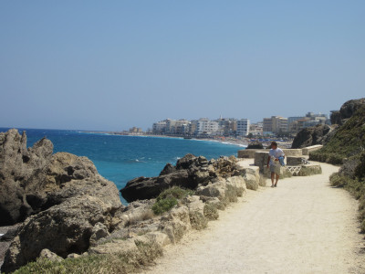 Terug naar Rhodos stad vanaf geocache GC2JEJ7