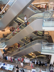 Roltrappen Bijenkorf Amsterdam