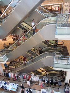 Roltrappen Bijenkorf Amsterdam